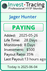 Monitored by Invest-Tracing.com HYIP Monitor-Invest-Tracing.com