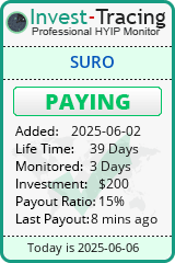 Monitored by Invest-Tracing.com HYIP Monitor-Invest-Tracing.com